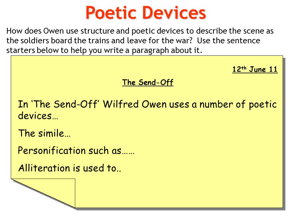 Wilfred owen the send off essay help